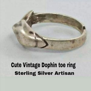 925 toe DOLPHIN TOE ring (or child's finger)
